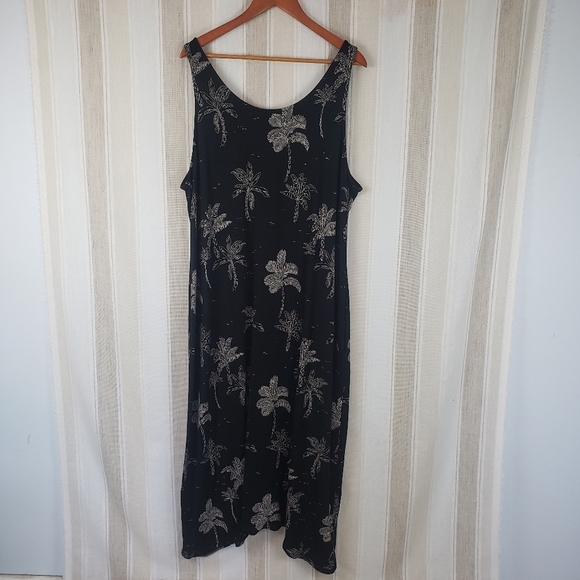 J. Jill Wearever Collection Sleeveless Midi Maxi Dress Black Size Extra Large - Picture 10 of 10